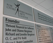 Fox Cities PAC - Founders Wall